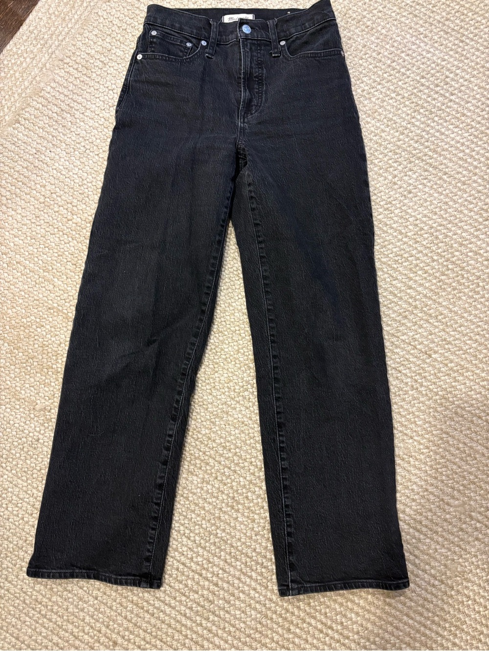 Madewell Black “The Perfect Vintage Wide-leg Jean”